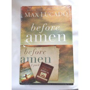 Max Lucado BEFORE AMEN Book + Spiral Journal 2 Pack Set Hardcover Brand New